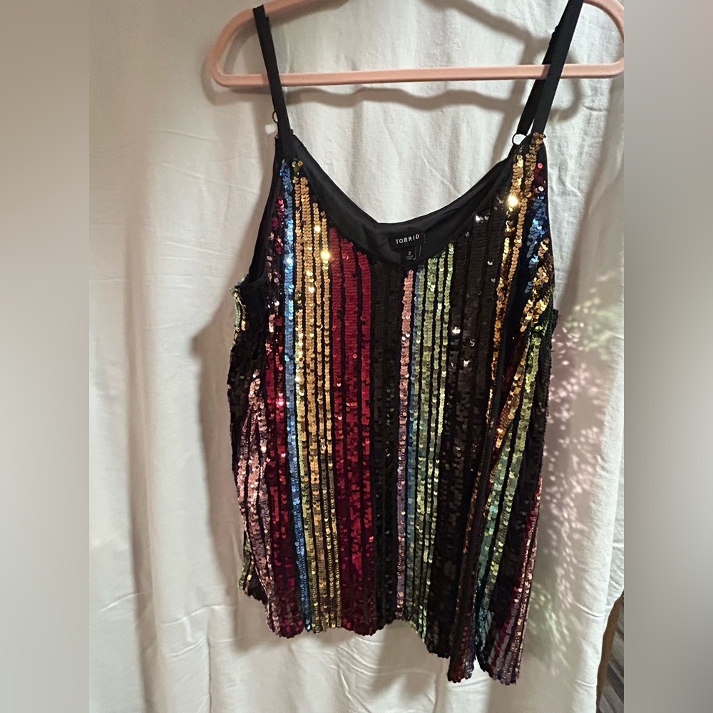 Torrid Multicolor Sequin Camisole